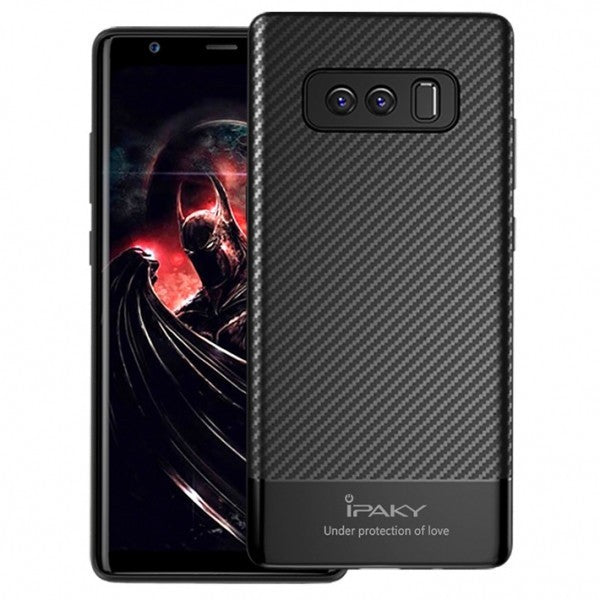 Husa Samsung Galaxy Note 8 IPAKY Carbon Fiber Negru - vivimall.ro