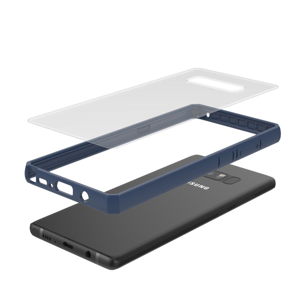Husa Samsung Galaxy Note 8 shockproof acrylic Albastru - vivimall.ro
