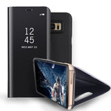 Husa Samsung Galaxy S7 Flip Cover Oglinda Negru - vivimall.ro