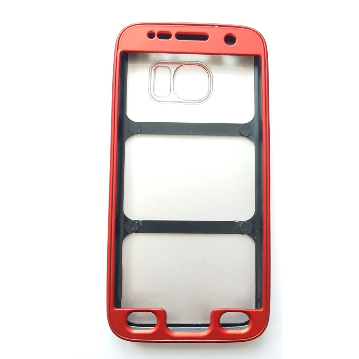 Husa Samsung Galaxy S7 Full Silicone 360 Rosu - vivimall.ro