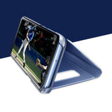 Husa Samsung Galaxy S8 Plus Flip Cover Oglinda Albastru - vivimall.ro