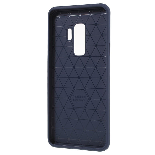 Husa Samsung Galaxy S9 Ipaky Elegant Grid Design TPU Hybrid Albastru - vivimall.ro