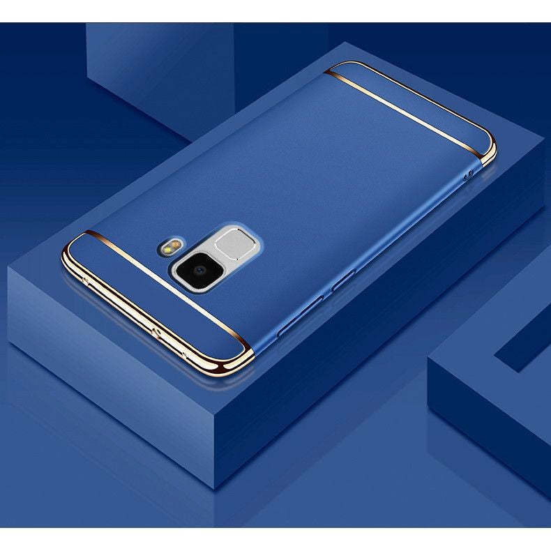 Husa Samsung Galaxy S9 Luxury Plating 3 in 1 Albastru - vivimall.ro