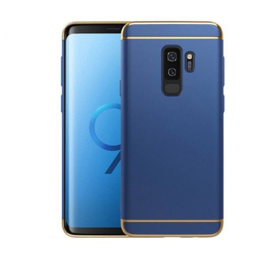 Husa Samsung Galaxy S9 Luxury Plating 3 in 1 Albastru - vivimall.ro