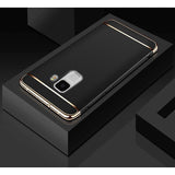Husa Samsung Galaxy S9 Luxury Plating 3 in 1 Negru - vivimall.ro