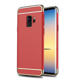 Husa Samsung Galaxy S9 Luxury Plating 3 in 1 Rosu - vivimall.ro
