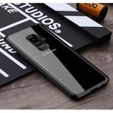 Husa Samsung Galaxy S9 Plus Tpu Transparent cu margini colorate negru - vivimall.ro
