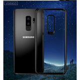 Husa Samsung Galaxy S9 Plus Tpu Transparent cu margini colorate negru - vivimall.ro