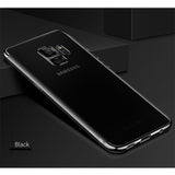 Husa Samsung Galaxy S9 Plus Transparent cu Margini Negre - vivimall.ro