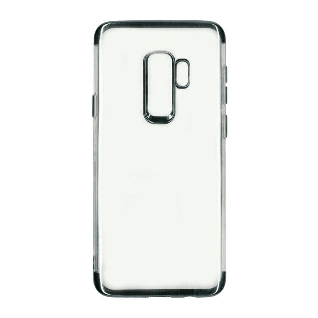 Husa Samsung Galaxy S9 Transparent cu Margini Negre - vivimall.ro