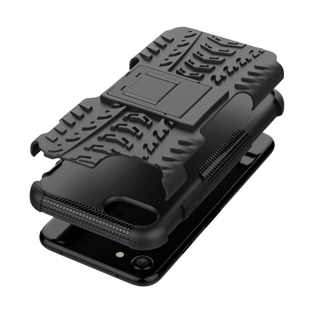 Husa protectie Flippy pentru Samsung S20 Defender Model 3 cu Suport, Negru - vivimall.ro