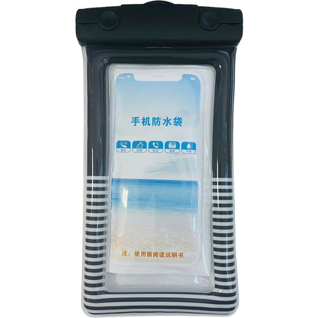 Husa subacvatica Cushion Waterproof Flippy, Snowproof, Universala, Dungata, cu Snur, pentru telefon sau documente, Negru - vivimall.ro