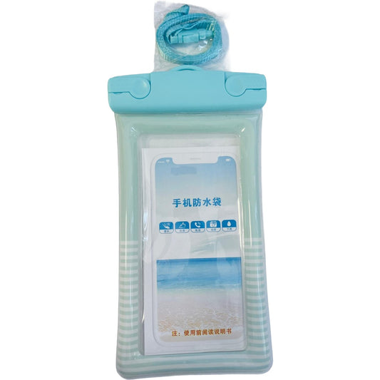 Husa subacvatica Cushion Waterproof Vivimall, Snowproof, Universala, Dungata, cu Snur, pentru telefon sau documente, Verde Menta - vivimall.ro