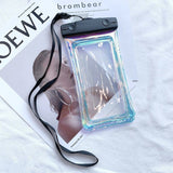 Husa subacvatica Holografica Waterproof Flippy, Snowproof, Universala, Impermeabila, cu Snur, pentru telefon sau documente, Negru - vivimall.ro