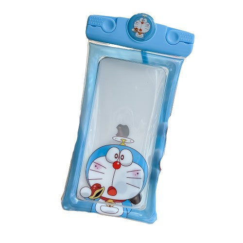 Husa subacvatica Mascot Waterproof Flippy, Snowproof, Universala, cu Snur, pentru telefon sau documente, Cat, Bleu - vivimall.ro