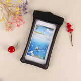 Husa subacvatica Matte Cushion Waterproof Flippy, Snowproof, Universala, cu Snur, pentru telefon sau documente, Negru - vivimall.ro