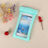 Husa subacvatica Matte Cushion Waterproof Flippy, Snowproof, Universala, cu Snur, pentru telefon sau documente, Verde Menta - vivimall.ro