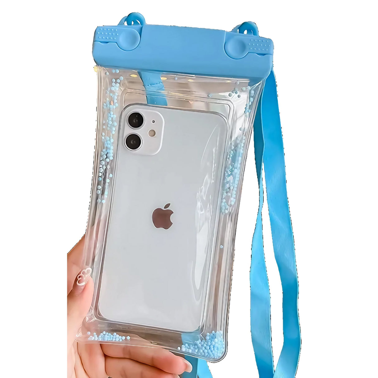 Husa subacvatica Waterproof Flippy, Snowproof, Universala, Senzoriala, cu Snur, pentru telefon sau documente, Bleu - vivimall.ro