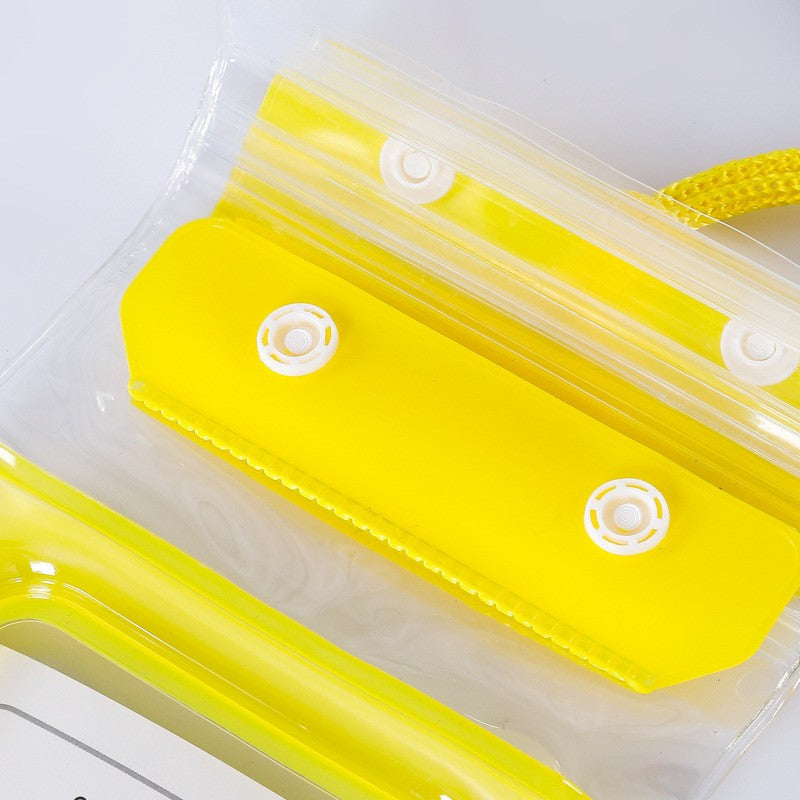 Husa subacvatica Zip Waterproof Flippy, Snowproof, Universala, Impermeabila, cu Snur, pentru telefon sau documente, Galben - vivimall.ro