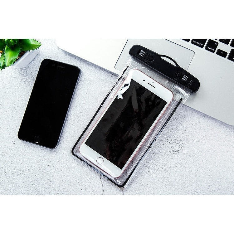 Husa subacvatica Zip Waterproof Flippy, Snowproof, Universala, Impermeabila, cu Snur, pentru telefon sau documente, Negru - vivimall.ro