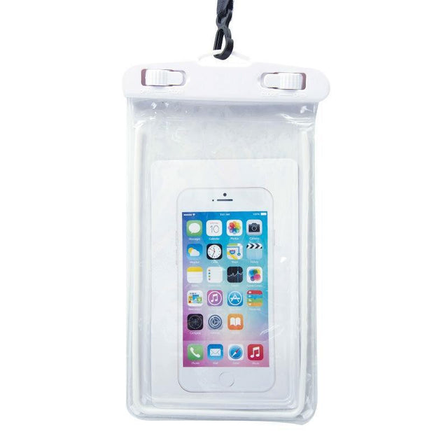 Husa subacvatica Zip Waterproof Flippy, Snowproof, Universala, Impermeabila, cu Snur, pentru telefon sau documente, Alb - vivimall.ro