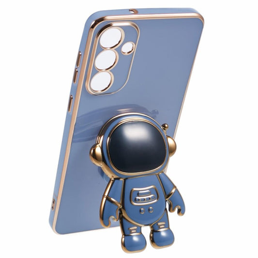 Husa Telefon 2in1, Vivimall, Compatibila Samsung Galaxy S24 Plus, Carcasa TPU cu Suport Inclus Tip Astronaut, Protectie Camere, Albastru - vivimall.ro