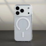 Husa Telefon, Vivimall, Compatibila Apple iPhone 17 Pro Max, MagSafe, Antisoc, din Silicon + TPU, Transparent - vivimall.ro