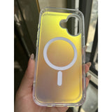 Husă iPhone 17 Cameleon montată pe telefon, efect cameleon vizibil în lumină naturală