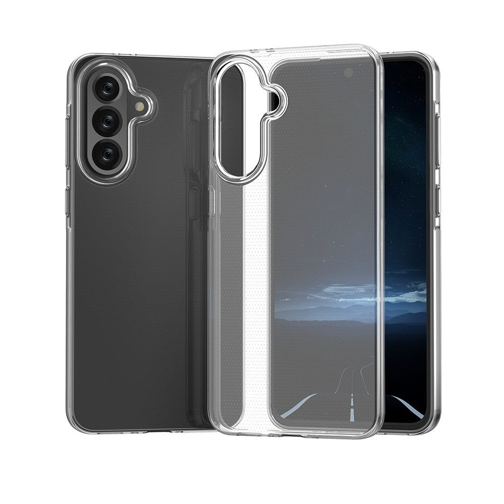 Husa Telefon, Vivimall, Compatibila Samsung Galaxy A55 5G, Protect Plus TPU, 0.8-0.9 mm, Transparent - vivimall.ro