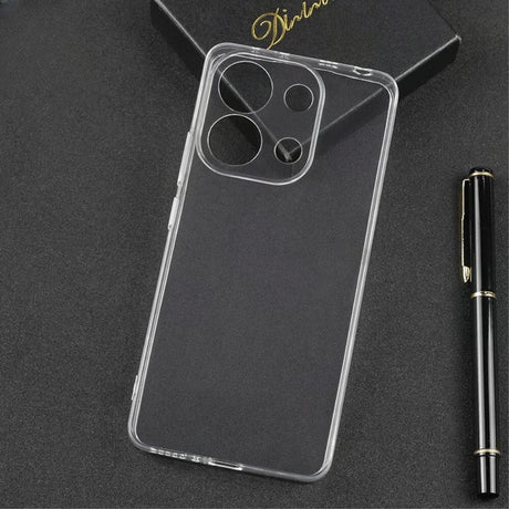 Husă Vivimall TPU Clear pentru Xiaomi Redmi Note 13 4G, vedere laterală și margini întărite