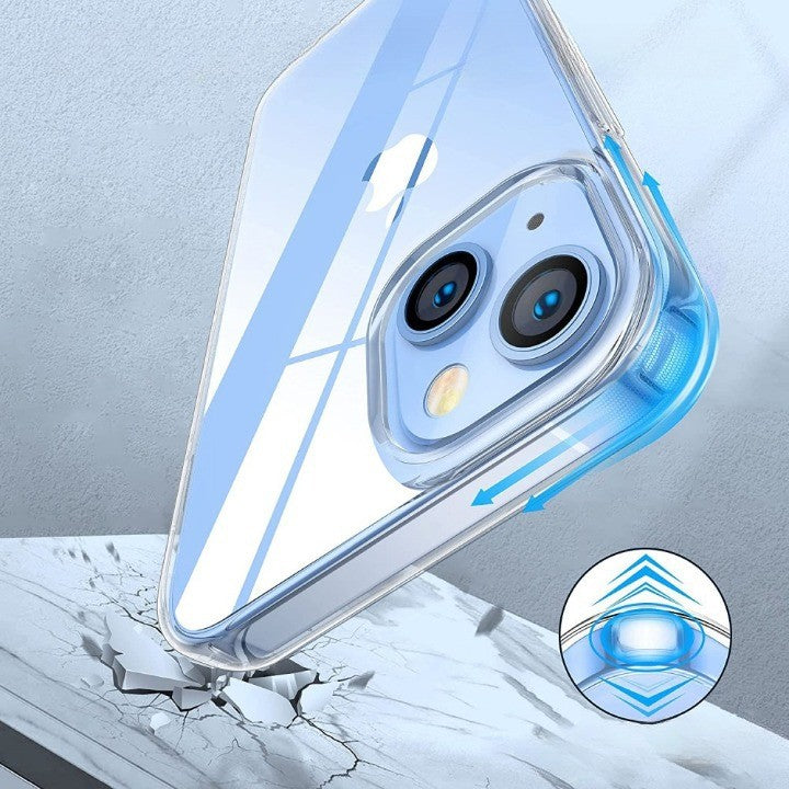 Husa TPU pentru iPhone 14 Plus, Flippy, Silicon, Protectie Antisoc, Transparenta - vivimall.ro