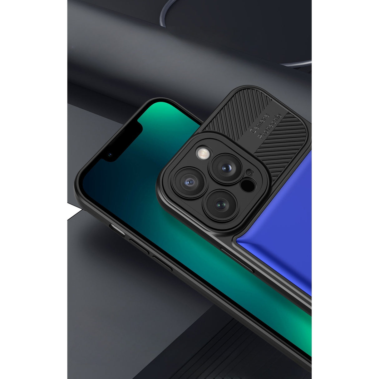 Detaliu decupaje precise husă Urban Armor Samsung Galaxy A24 4G, port încărcare și butoane laterale