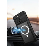 Husă Samsung Galaxy A24 4G cu magneți integrați pentru suport auto magnetic, detaliu spate