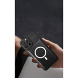 Husă Samsung Galaxy A24 4G negru, decupaje precise pentru cameră și butoane, vedere laterală