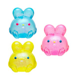 Jucărie senzorială Squishy Flippy Iepuraș, efect revenire lentă după strângere, utilizare la birou