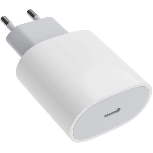 Adaptor pentru iPhone, Type-C, Fast charge, Putere 20 W, Vivimall, Alb - vivimall.ro