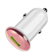 Incarcator Auto, Vivimall, Incarcare Rapida QC3.0, USB, din ABS, Roz - vivimall.ro
