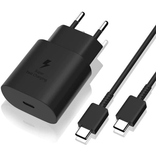 Incarcator Universal 25 W USB-C + Cablu Type-C, Vivimall, Negru - vivimall.ro