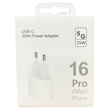 Incarcator Super Fast Charge, Vivimall, Incarcator Fast Charge compatibil Apple, 35 W, Incarcator Fast Charge USB-C to USB-C, fara cablu, Alb - vivimall.ro