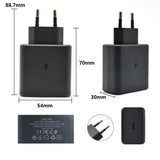 Încărcător Vivimall 45W USB-C Power Delivery, detaliu port și ștecher european standard