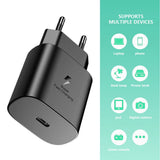 Port USB-C încărcător 25W Power Delivery, detaliu conector, negru
