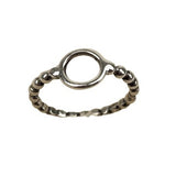 Inel Argint 925 Bobite Cu Cerc, M 51 - vivimall.ro