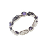 Inel Argint 925 Circular Cu Marcasite Si Zirconii, Marime 54