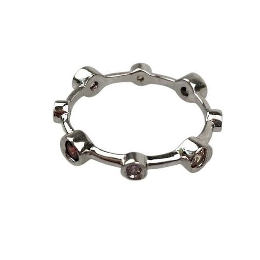 Inel Argint 925, Circular cu Pietre Colorate M 58 - vivimall.ro