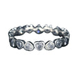 Inel Argint 925 Circular Inimi Cu Pietre M55 - vivimall.ro