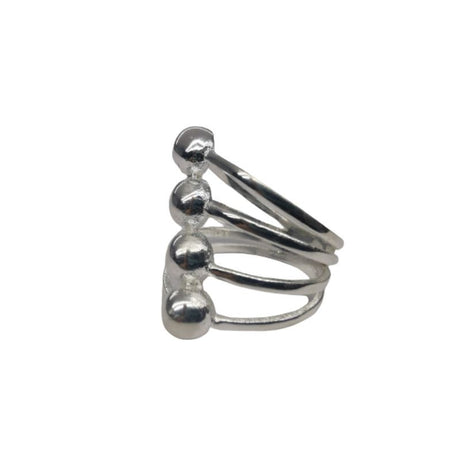 Inel, Jolie Silver, Argint 925 Cu Bile In Diagonala M 54
