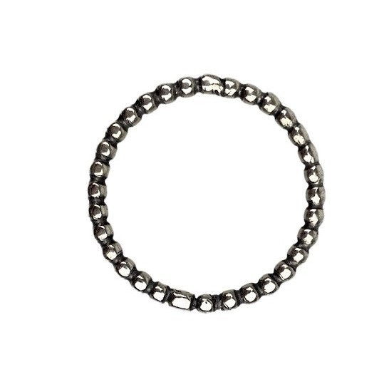 Inel Argint 925 Cu Bobite Simplu, M 52 - vivimall.ro