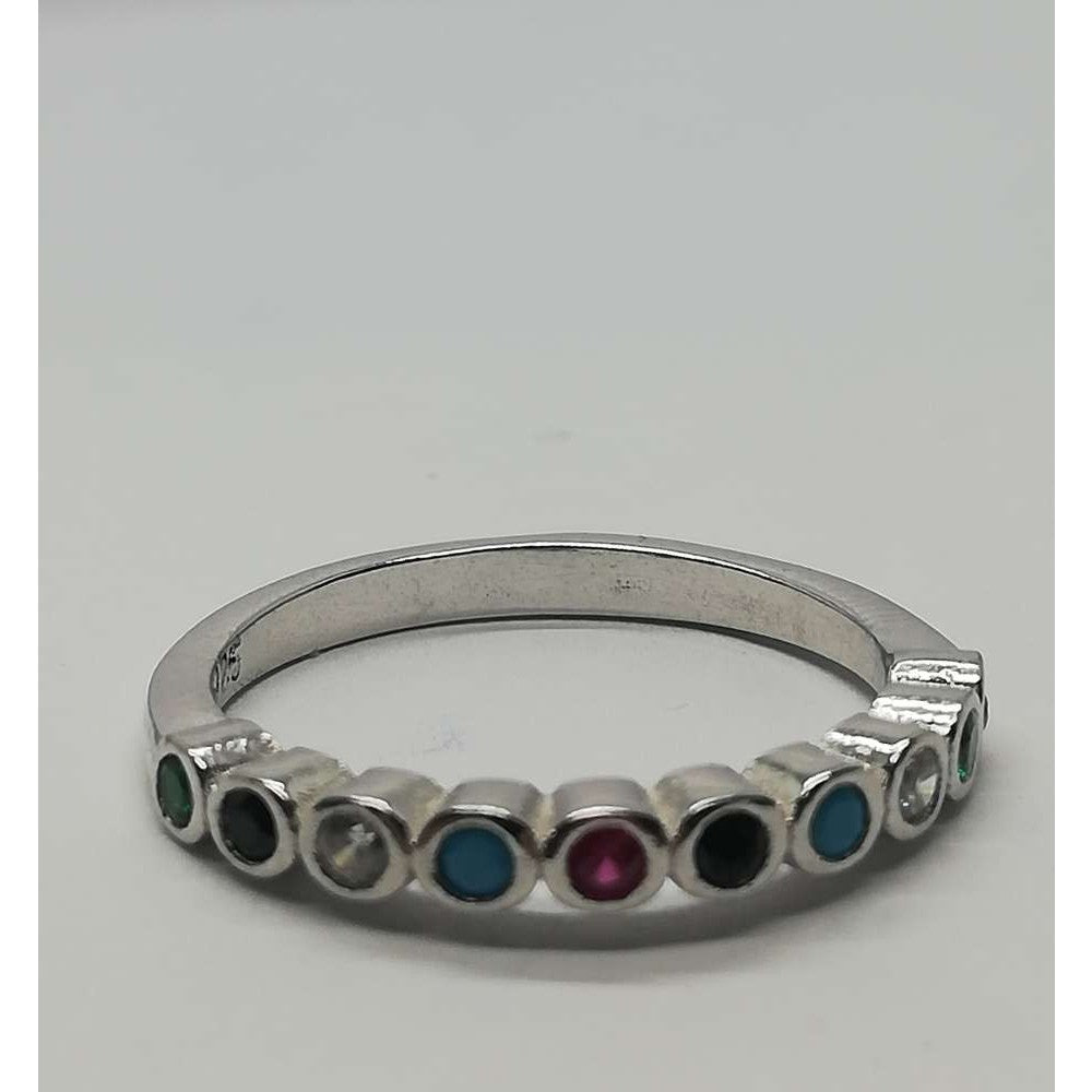 Inel Argint 925 Cu Zirconii Colorate M52