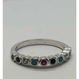 Inel Argint 925 cu Zirconii Colorate M52 - vivimall.ro