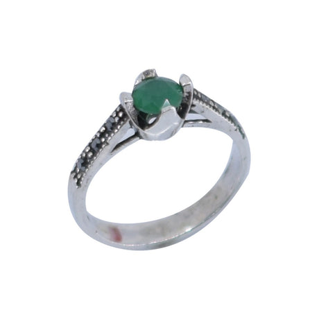 Inel Argint 925 Cu Zirconiu Si Marcasite, Marime 54